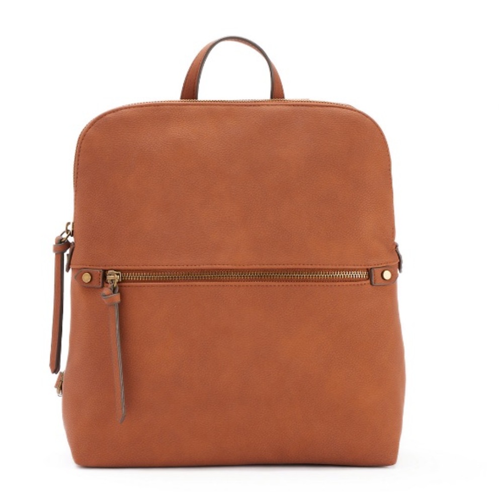 Sonoma brown faux leather backpack